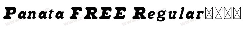 Panata FREE Regular字体转换
